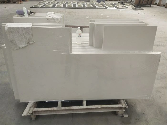 ocean foam white quartz for vanity