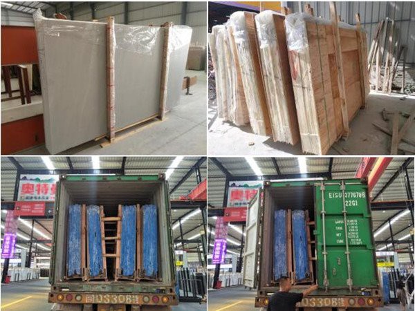 pink and white marble stone packing loading pink and white marble stone packing loading