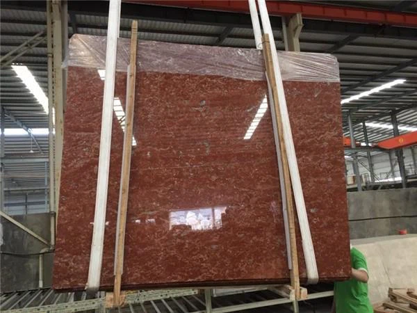 Rosso Alicante marble slabs