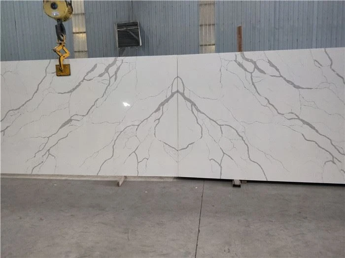 calacatta nflutter quartz book match