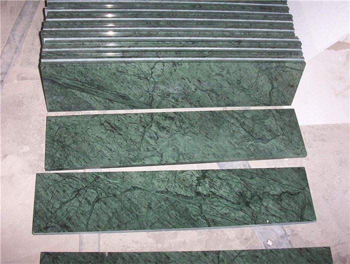 Green marble flooring tiles