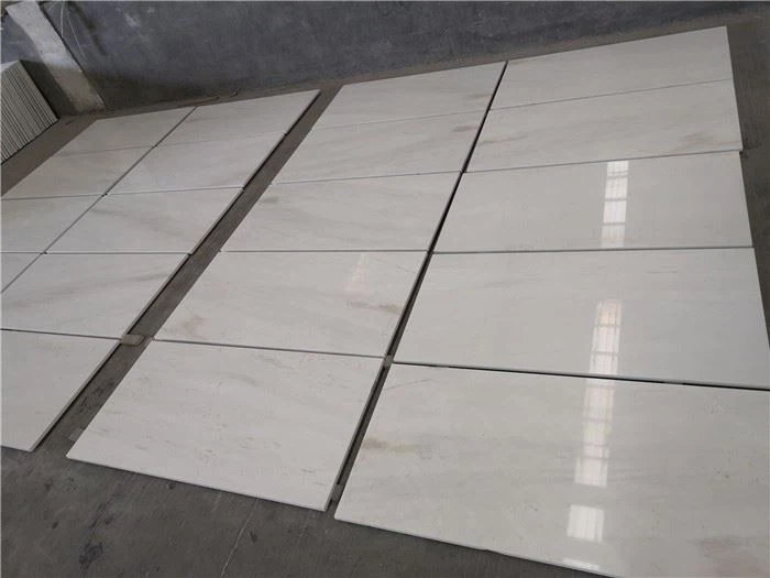 White Polished Marble Floor Tiles