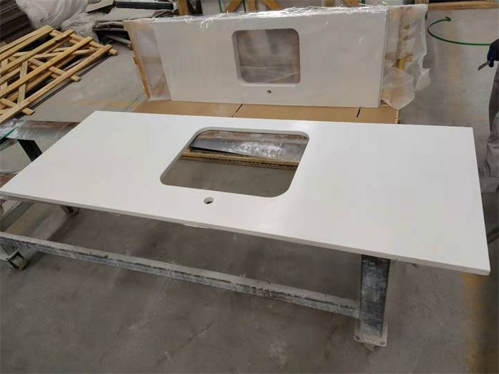misty carrara  quartz countertops