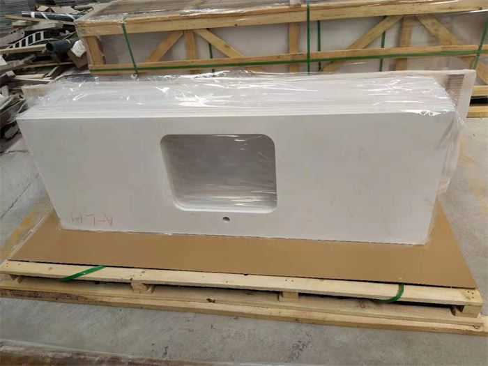 misty carrara  quartz countertops for kitchen