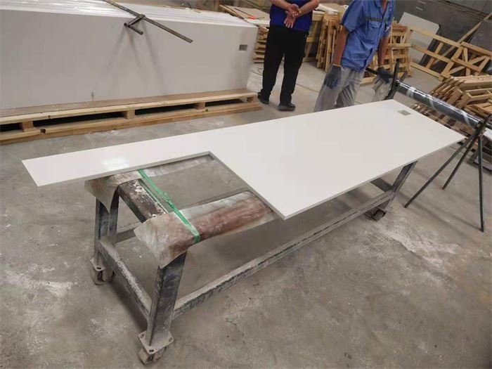 misty carrara  quartz countertops for vanity