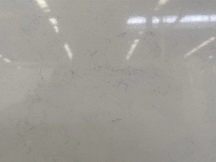misty carrara  quartz countertops polished