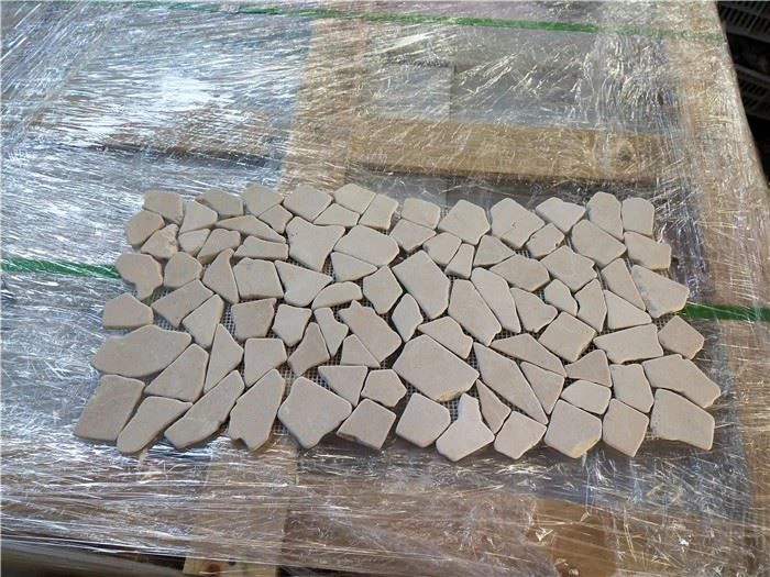 Beige Mosaic Tile Backsplash