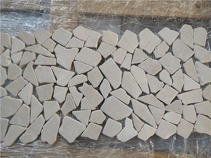 Beige Mosaic Tile Backsplash