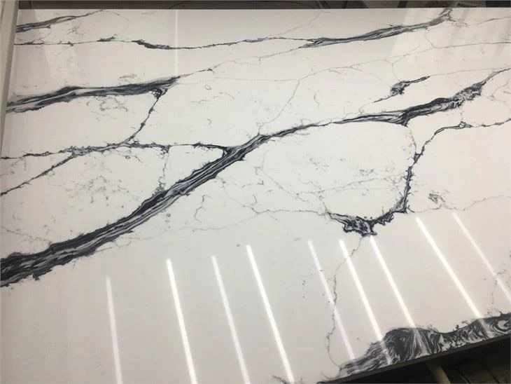 Calacatta Quartz Surfaces Black Veins