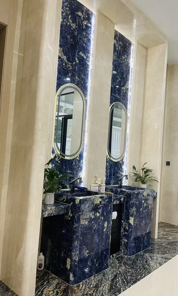 Blue Granite bathroom Sink