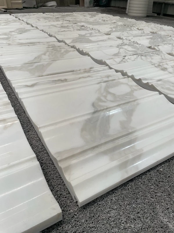 Calacatta Gold Marble Carving Polished Tiles
