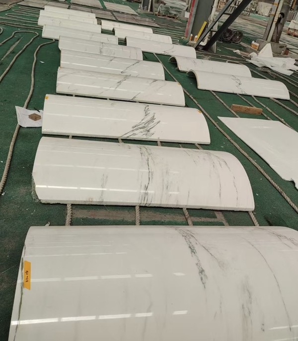 White Marble Column Cladding