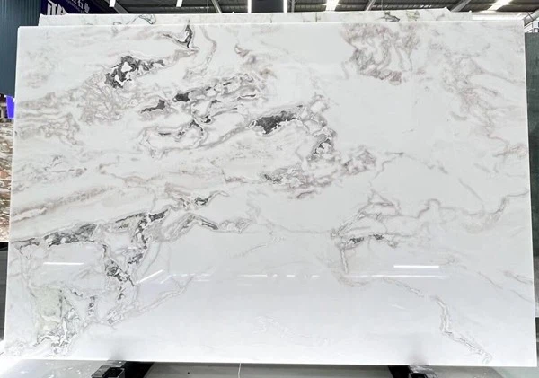 Oyster White Marble Slab pattern
