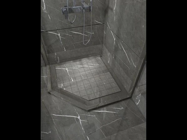 Pietra Gray Marble bathroom tiles