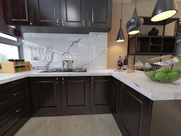 quartz calacatta kitchen