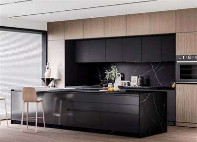Столешница из спеченного камня Nero Marquina