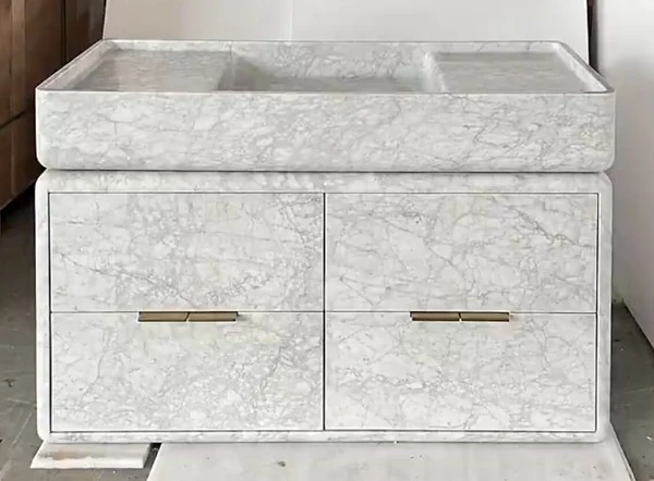 White Marble Cabinet