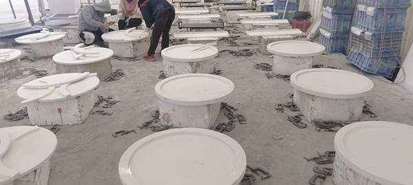 white modern round marble dining table